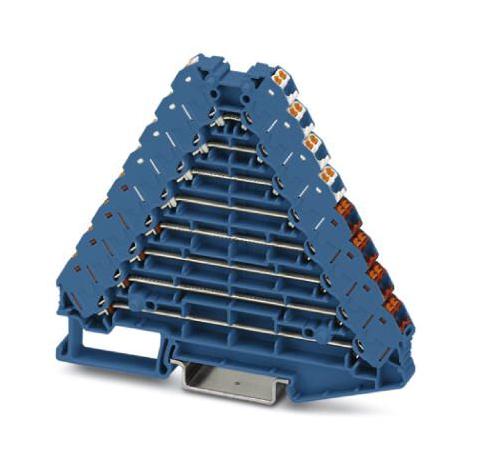 PTRV 8 BU/WHRD MARSHALLING TERMINAL, 32WAY, 14AWG, BLU PHOENIX CONTACT
