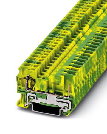 ST 4/ 1P-PE DINRAIL TERMINAL BLOCK, 2WAY, 10AWG PHOENIX CONTACT