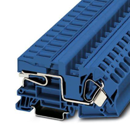STN 16 DINRAIL TERMINAL BLOCK, 2WAY, 4AWG, BLU PHOENIX CONTACT