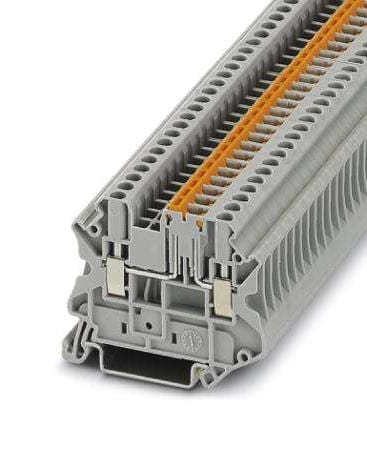 UT 2,5-MT-P/P TMR DIN RAIL TB, KNIFE DISCONNECT, 2P, 12AWG PHOENIX CONTACT