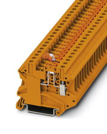 UT 4-MT-P/P OG DIN RAIL TB, KNIFE DISCONNECT, 2P, 10AWG PHOENIX CONTACT