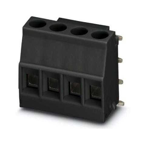 MKDSO 2,5/ 4-R BK TB, WIRE TO BRD, 4POS, 14AWG, BLK PHOENIX CONTACT