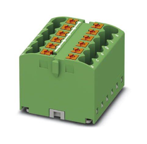 PTFIX 12X2,5-G GN TB, DISTRIBUTION BLOCK, 12P, 12AWG, GRN PHOENIX CONTACT