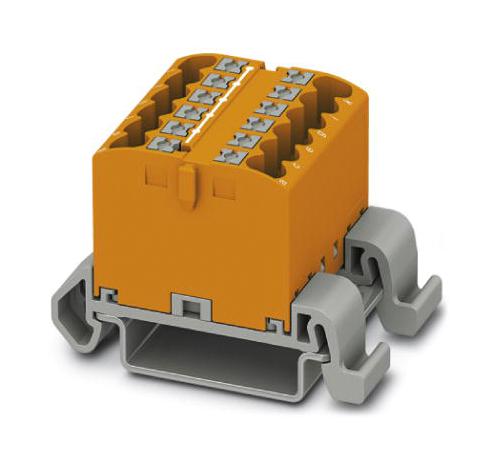 PTFIX 12X2,5-NS35A OG TB, DISTRIBUTION BLOCK, 12P, 12AWG, ORG PHOENIX CONTACT
