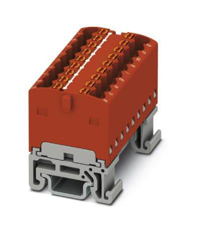 PTFIX 18X1,5-NS15A RD TB, DISTRIBUTION BLOCK, 18P, 14AWG, RED PHOENIX CONTACT