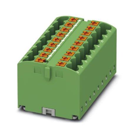 PTFIX 18X2,5-G GN TB, DISTRIBUTION BLOCK, 18P, 12AWG, GRN PHOENIX CONTACT