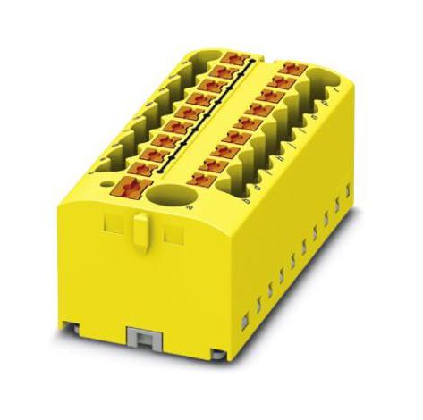 PTFIX 6/18X2,5-G YE TB, POWER DISTRIBUTION, 19P, 12AWG, YEL PHOENIX CONTACT