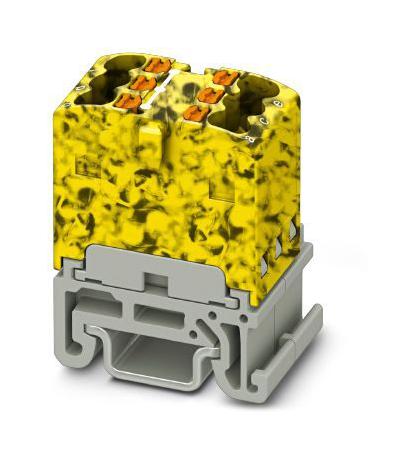 PTFIX 6X1,5-NS15A-FE TB, POWER DISTRIBUTION, 6P, 14AWG, B/Y PHOENIX CONTACT