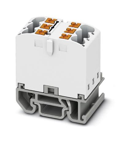 PTFIX 6X2,5-NS15A WH TB, POWER DISTRIBUTION, 6P, 12AWG, WHT PHOENIX CONTACT