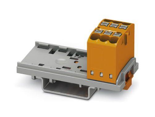 PTFIX 6X2,5-NS35 OG TB, POWER DISTRIBUTION, 6P, 12AWG, ORG PHOENIX CONTACT