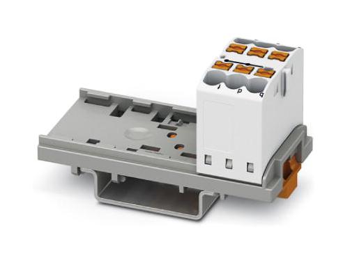 PTFIX 6X2,5-NS35 WH TB, POWER DISTRIBUTION, 6P, 12AWG, WHT PHOENIX CONTACT