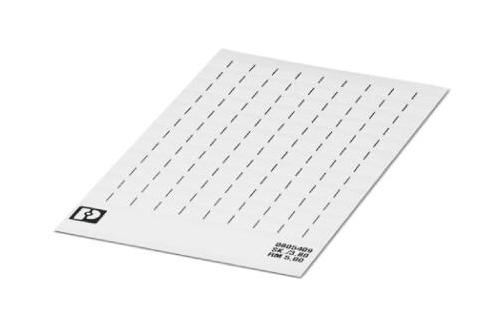 SK 5/3,8:UNBEDRUCKT MARKER CARD, BLANK, 5MM, WHITE, TB PHOENIX CONTACT