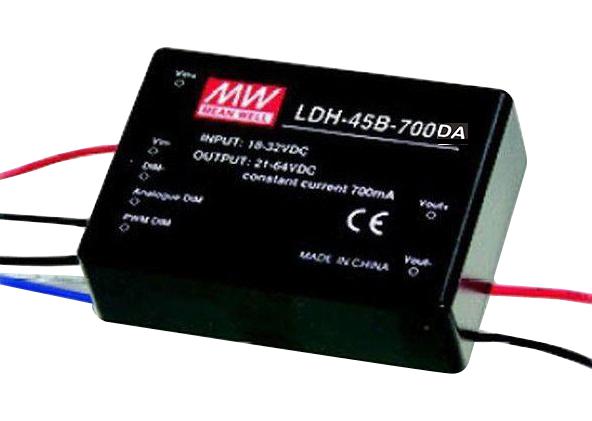 LDH-45B-700DA LED DRIVER, CONSTANT CURRENT, 44.8W MEAN WELL