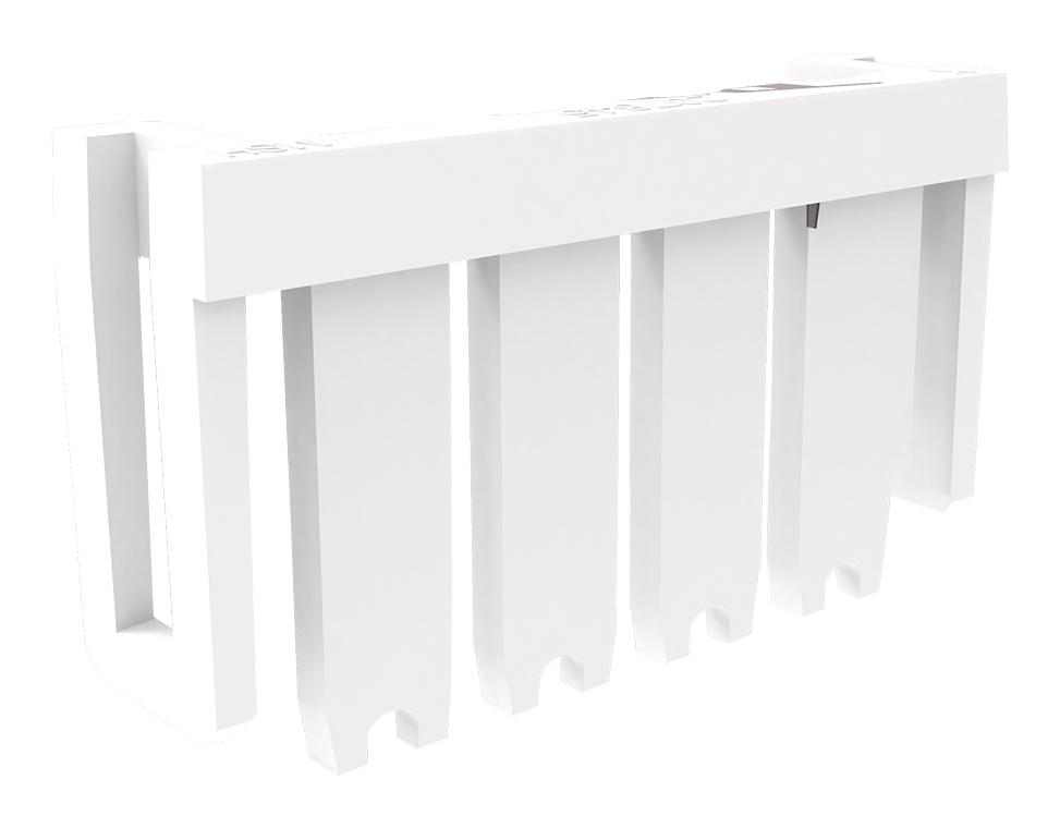 207845-0004 TPA RETAINER, 4POS, PA66, WHITE MOLEX
