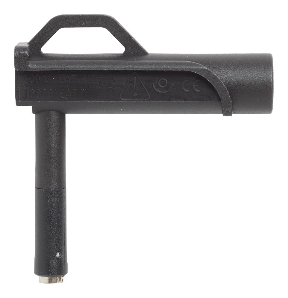 73106-0 CONN, BANANA, JACK, 4A, SCREW, BLK POMONA