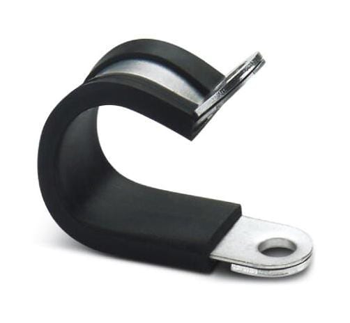 WP-BASE HF 15,8 HOSE CLAMP, STEEL, 15.8MM, SILVER/BLACK PHOENIX CONTACT