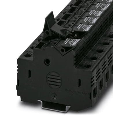 UK 10,3-CC HESI N FUSE MODULAR TB, 2WAY, 4AWG, BLACK PHOENIX CONTACT