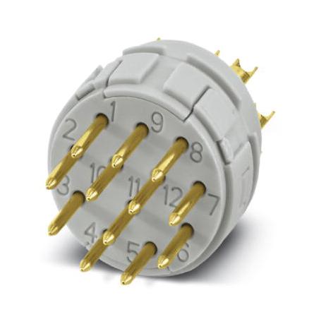 RC-12P2N120000 SENSOR INSERT, PIN, 12POS, SOLDER PHOENIX CONTACT