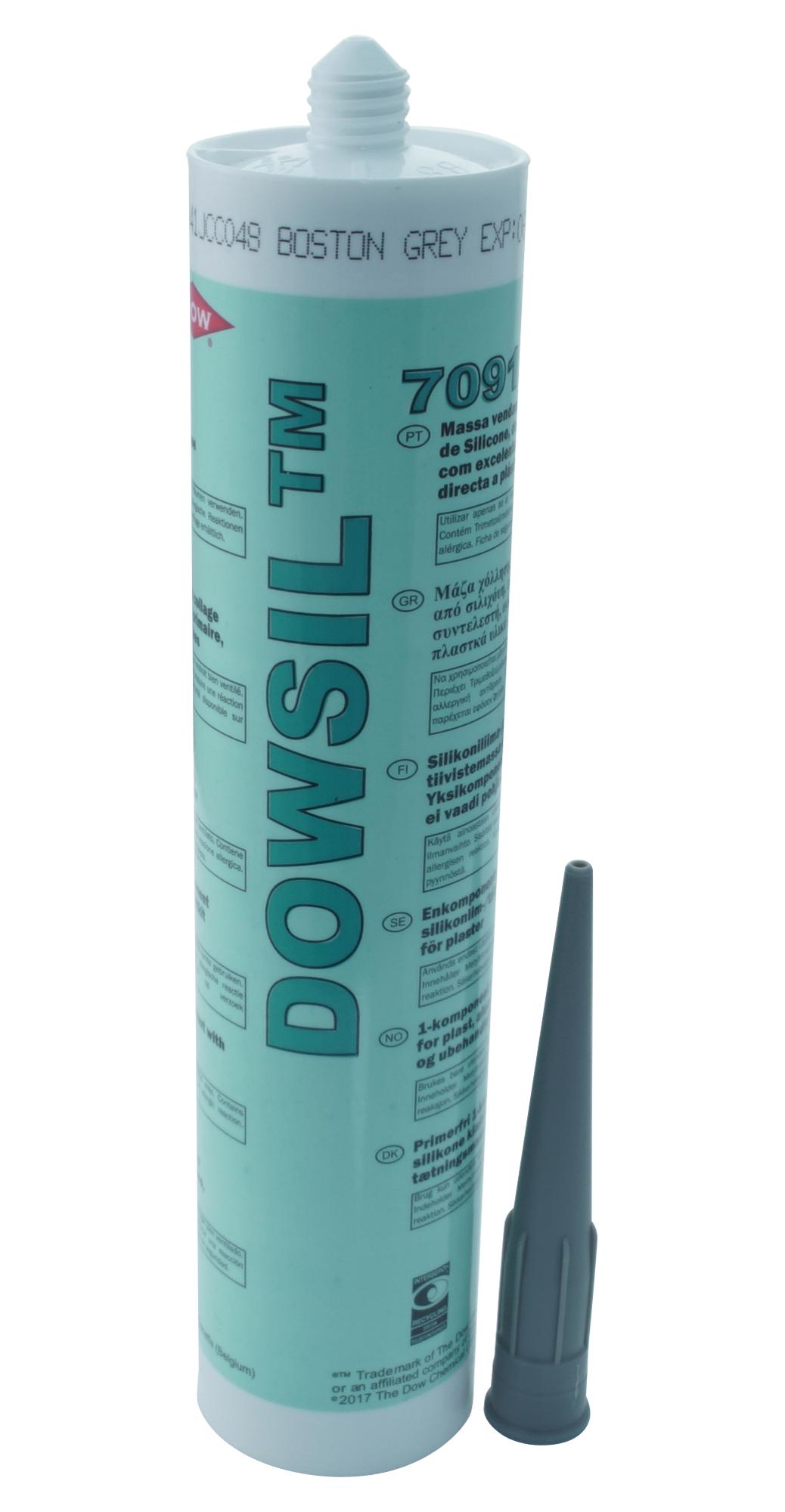 7091 BOSTON GREY, 310ML SILICONE ELASTOMER SEALANT, CRT, GRY DOW