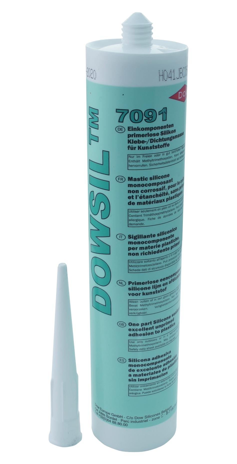 7093 WHITE, 310ML SILICONE SEALANT, CARTRIDGE, WHT DOW