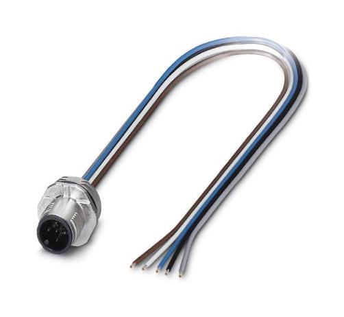SACC-E-MS-5CON-M16/0,7 SCO CBL ASSY, SENSOR, M12 PLG-FREE END, 0.7M PHOENIX CONTACT