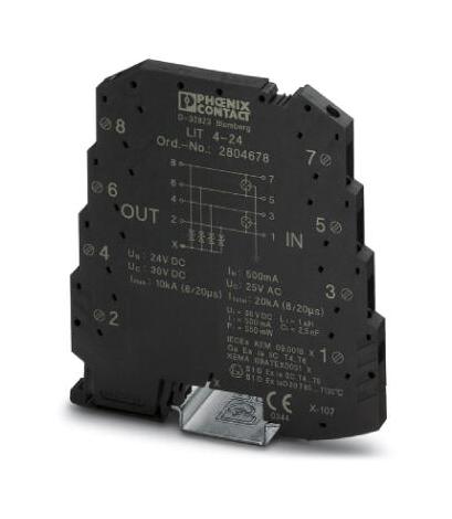 LIT 4-24 SURGE PROTECTOR, 100NS, 20KA PHOENIX CONTACT