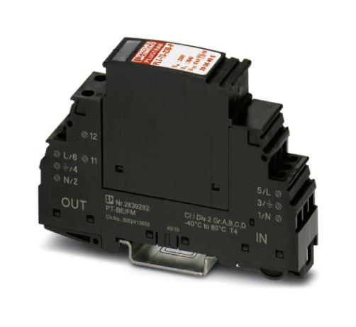 PLT-T3-230-FM SURGE PROTECTOR, 3KA, 255VAC PHOENIX CONTACT