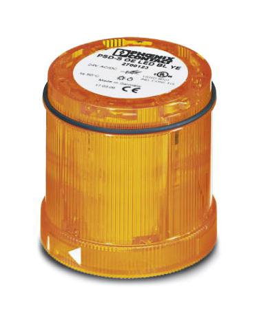 PSD-S OE LED BL YE LED SIGL INDICATOR, BLINKING, 24V, YEL PHOENIX CONTACT