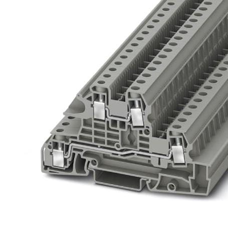 UTI 6-L/L DIN RAIL TB, SCREW, 4POS, 24-8AWG PHOENIX CONTACT