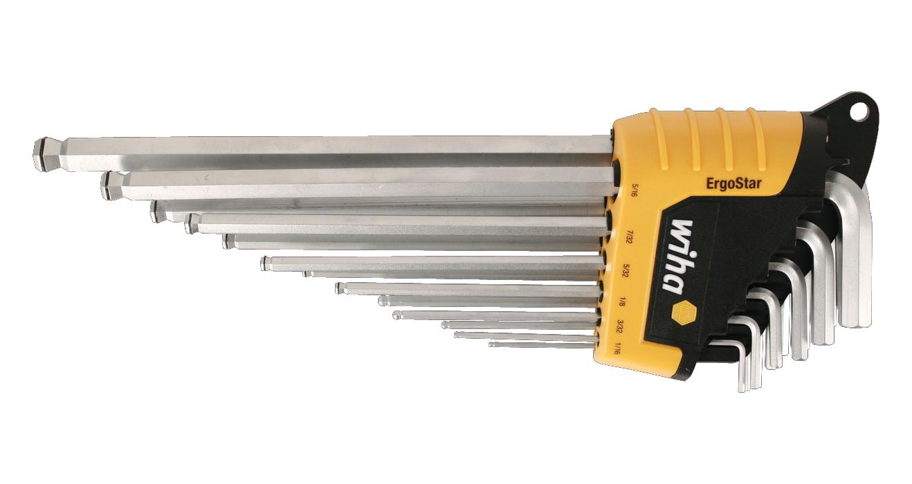 36521 HEXAGONAL BALL END L-KEY SET, 13PC WIHA