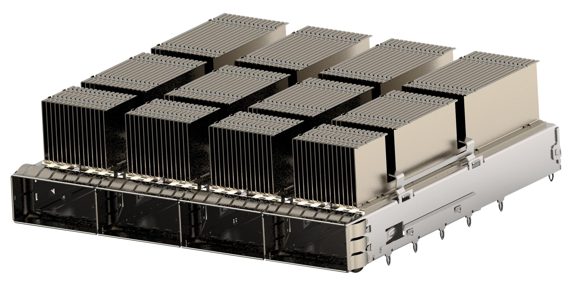 2343989-3 CAGE ASSEMBLY, NET HS, 4PORT, PRESS-FIT TE CONNECTIVITY