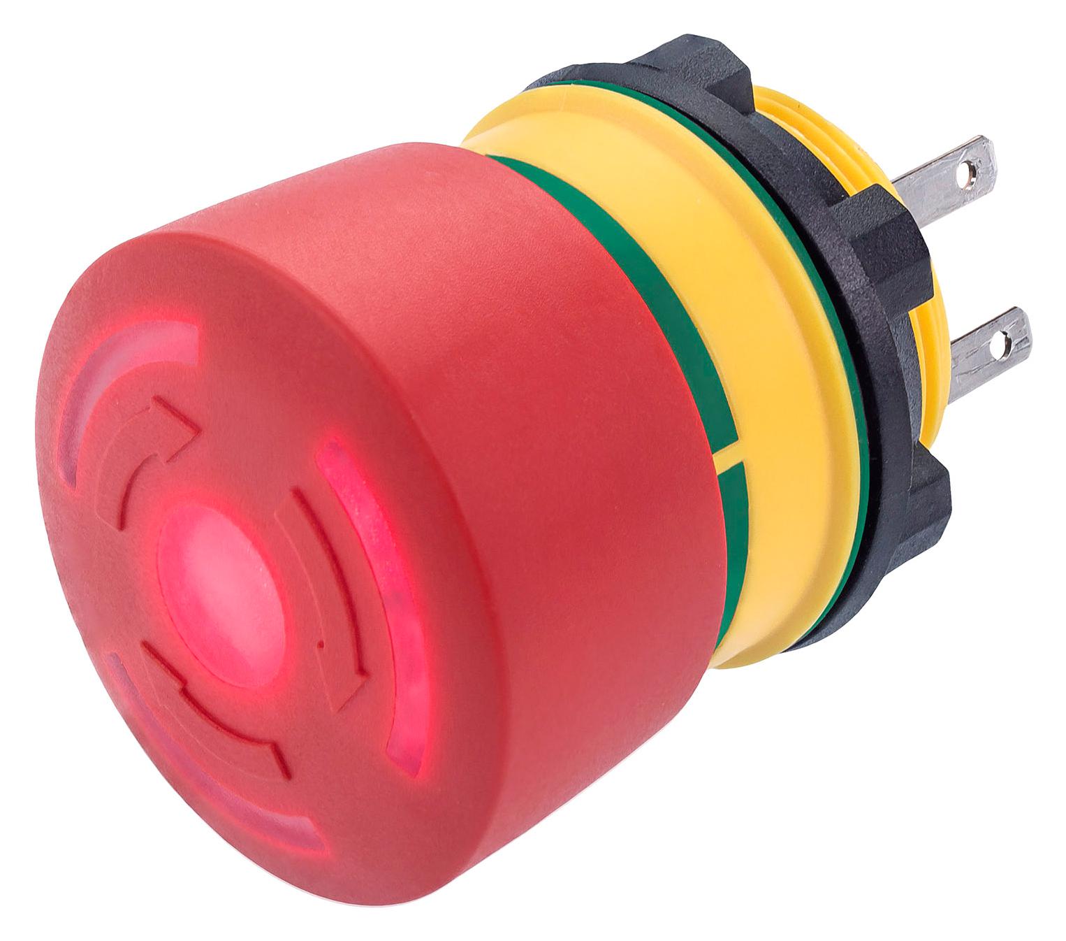 84-5321.2B20 E-STOP SWITCH, SPST-NC, 3A, 120V, PANEL EAO