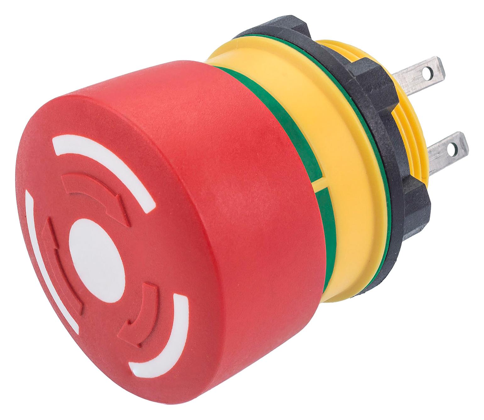 84-5330.0020 E-STOP SWIT, SPST-NO/NC, 3A, 120V, PANEL EAO