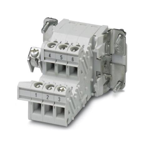 HC-B 6-A-UT-PER-F INSERT, HVY DTY, RCPT, 6P, 13A, SCREW PHOENIX CONTACT