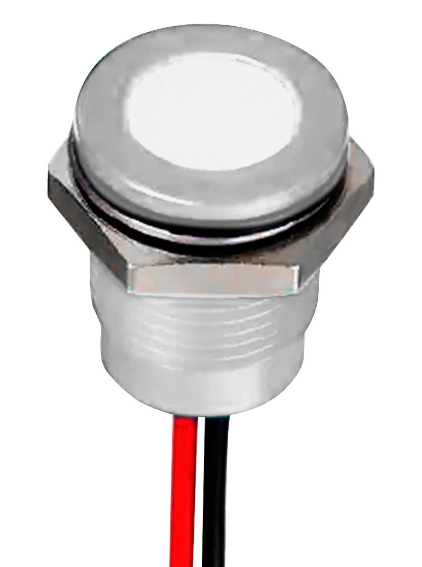 Q14F1BXXW02E LED PANEL INDICATOR, WHITE, 14MM, 3.3V APEM