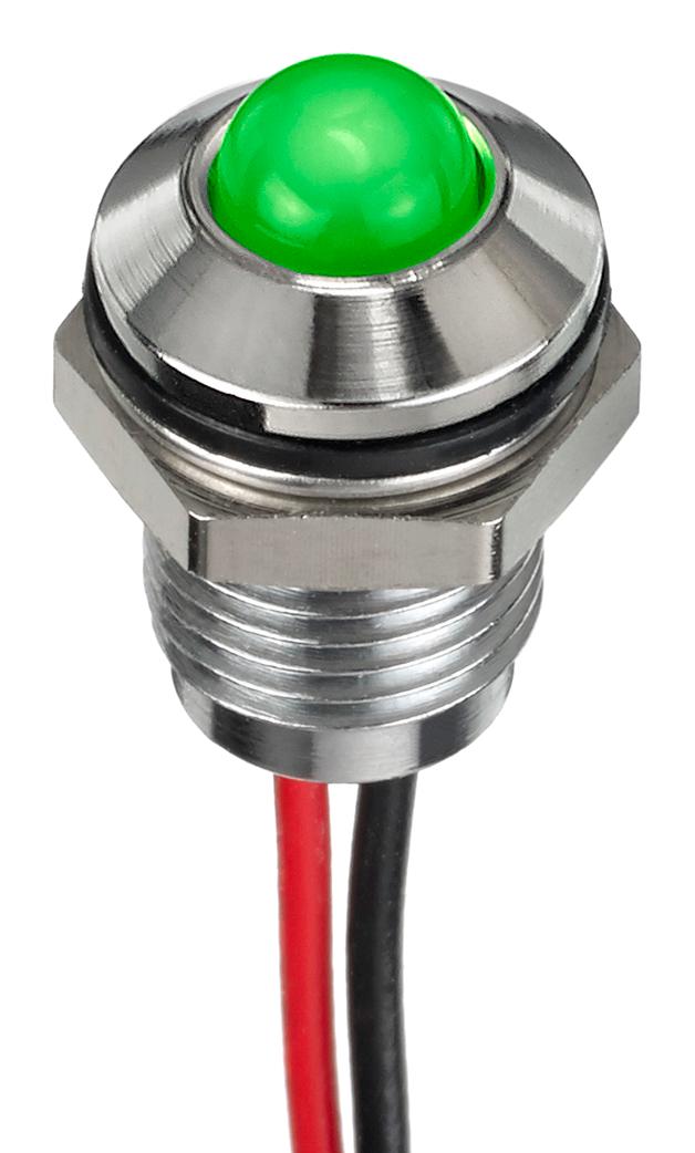 Q6P5CYYRG12E LED PANEL INDICATOR, 6MM, RED/GREEN APEM
