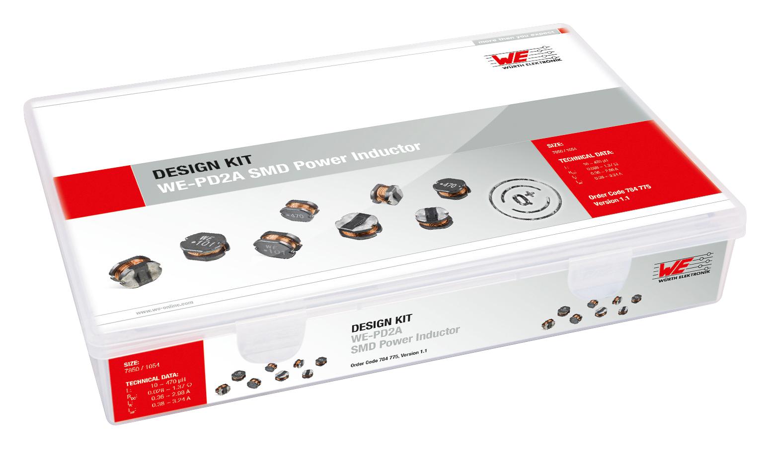 784775 POWER INDUCTOR KIT, SMD, 350PC WURTH ELEKTRONIK