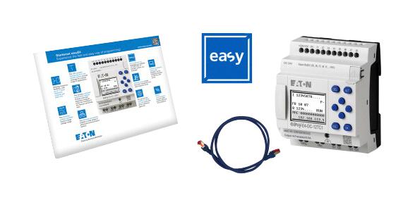 EASY-BOX-E4-DC1 SOFTWARE&STARTER KIT, 8I/P, 4O/P, 28.8V EATON MOELLER