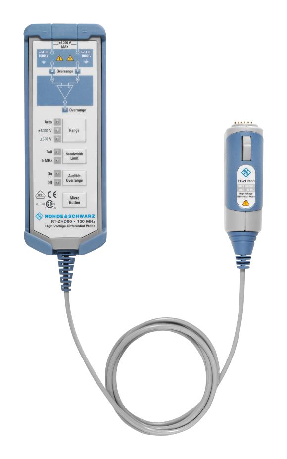 R&S® RT-ZHD60 HIGH VOLTAGE DIFF PROBE, 100MHZ, OSC ROHDE & SCHWARZ