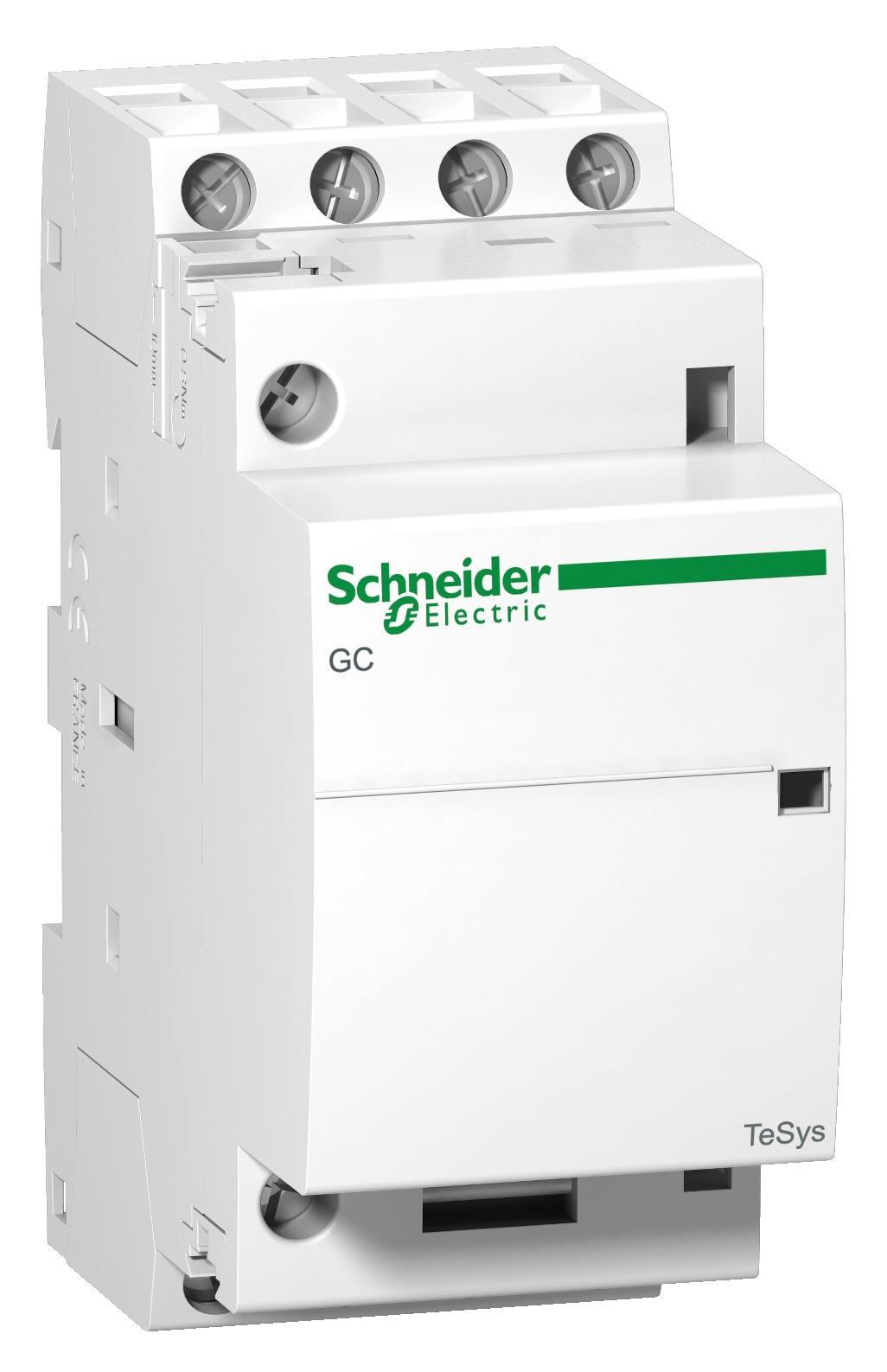 GC1640M5 CONTACTOR, 4PST-NO, 240VAC, DIN RAIL SCHNEIDER ELECTRIC