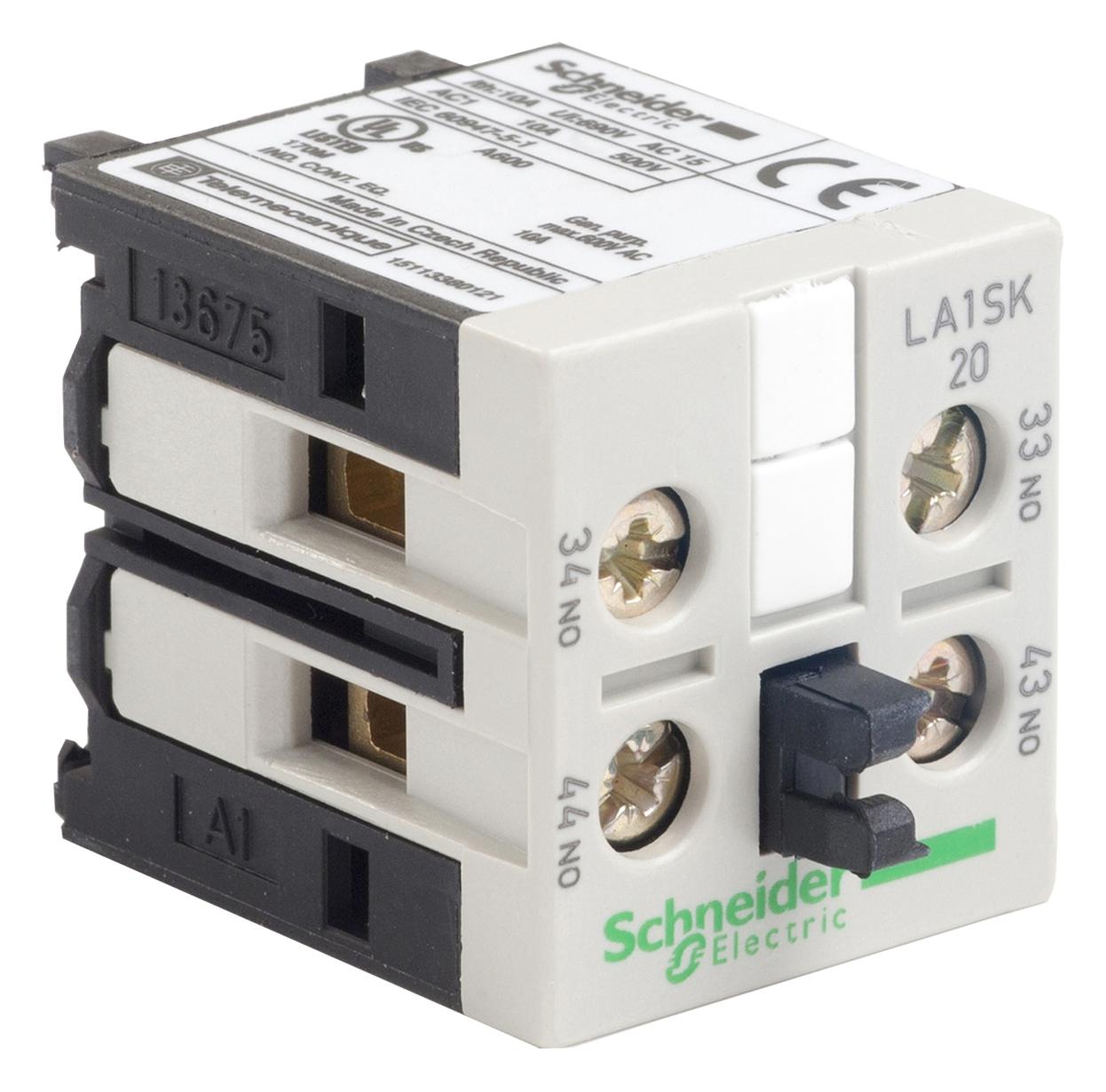 LA1SK20 AUXILIARY CONTACT BLOCK, 2NO, 690VAC SCHNEIDER ELECTRIC