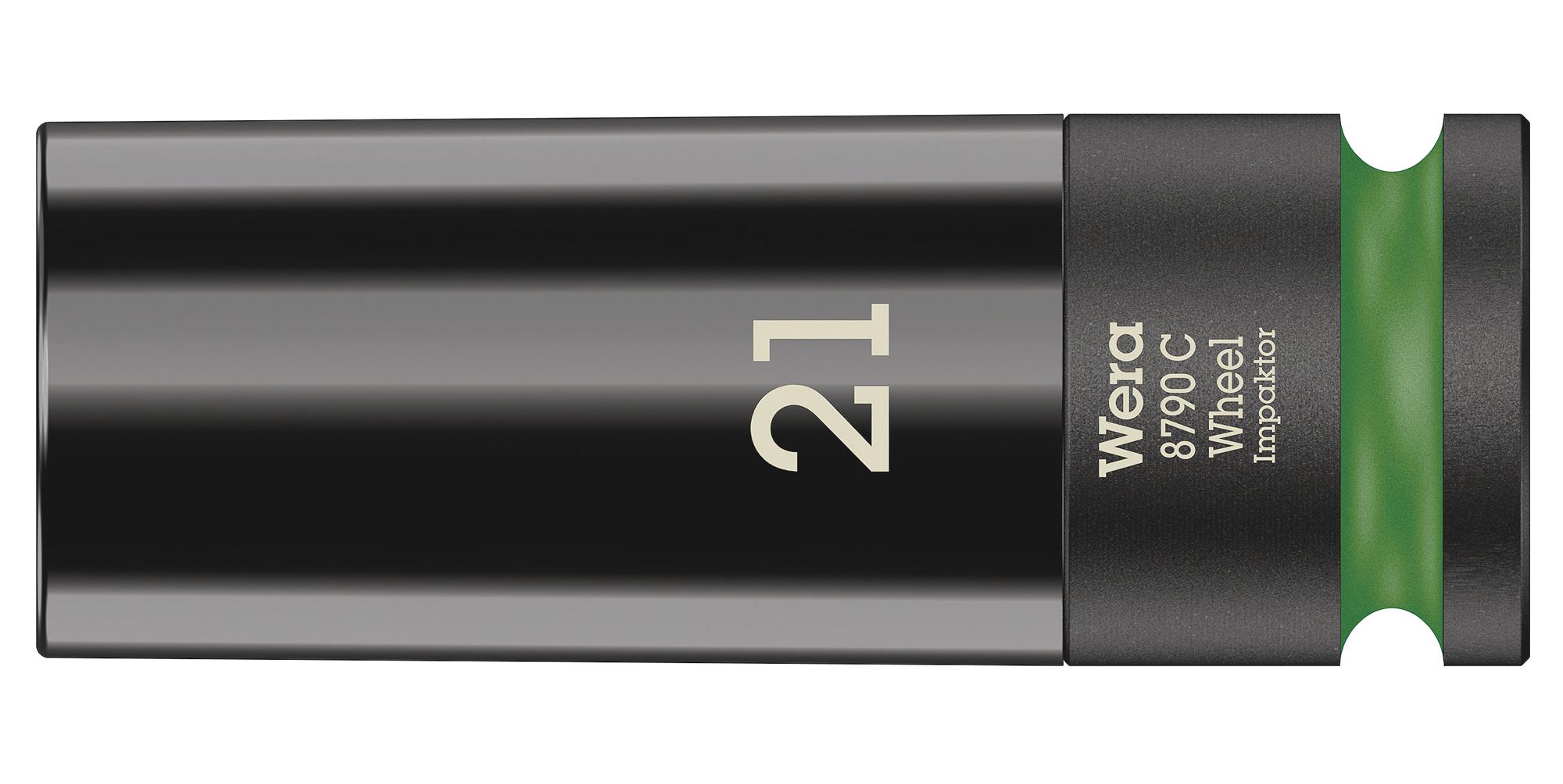 8790 C WHEEL IMPAKTOR 21,0 SOCKET, 21MM, HEX, 1/2" DRIVE WERA