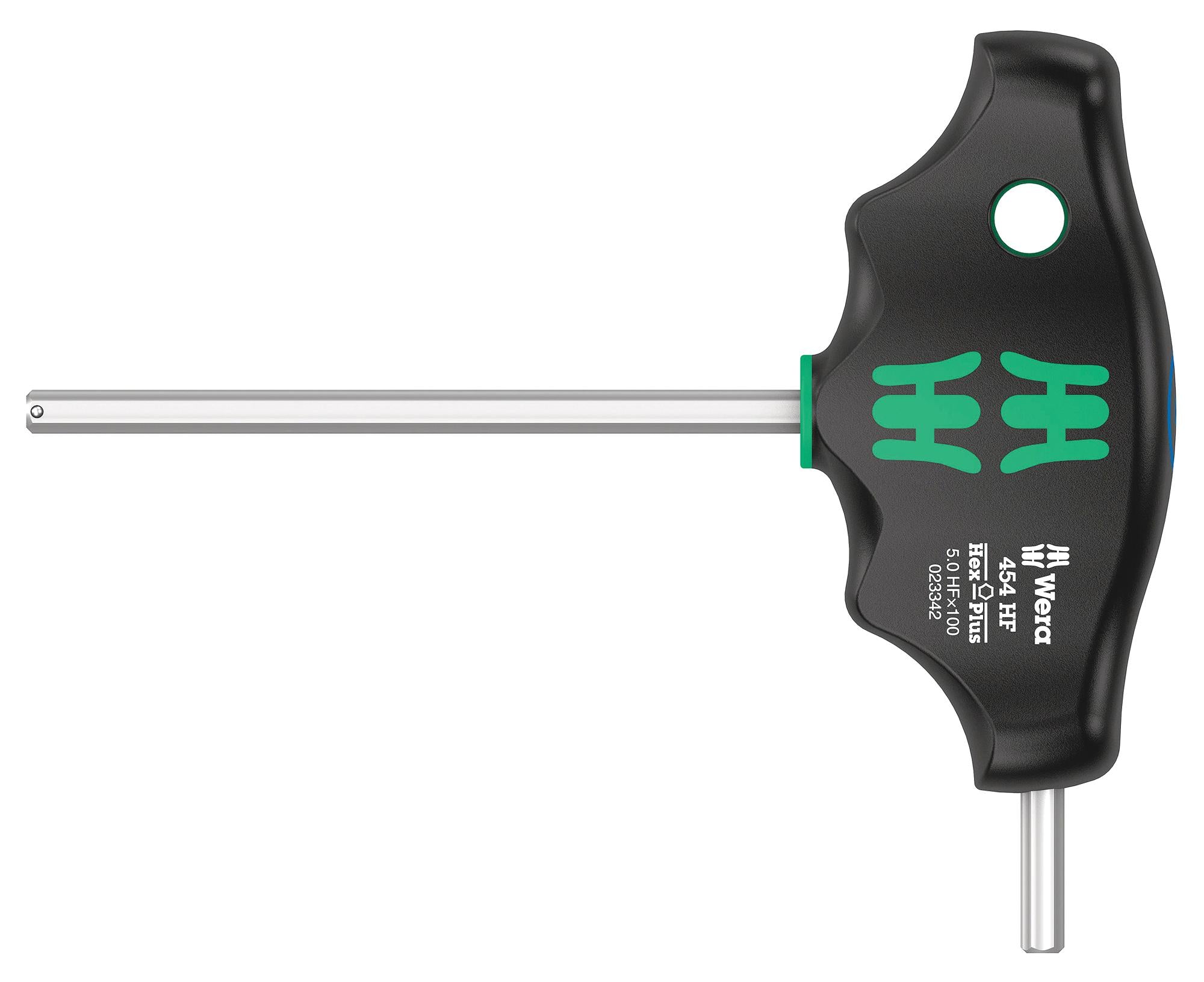 454 HEX-PLUS HF 5 X 100 MM HF T-HANDLE HEX SCREWDRIVER, 5MM, 149MM WERA