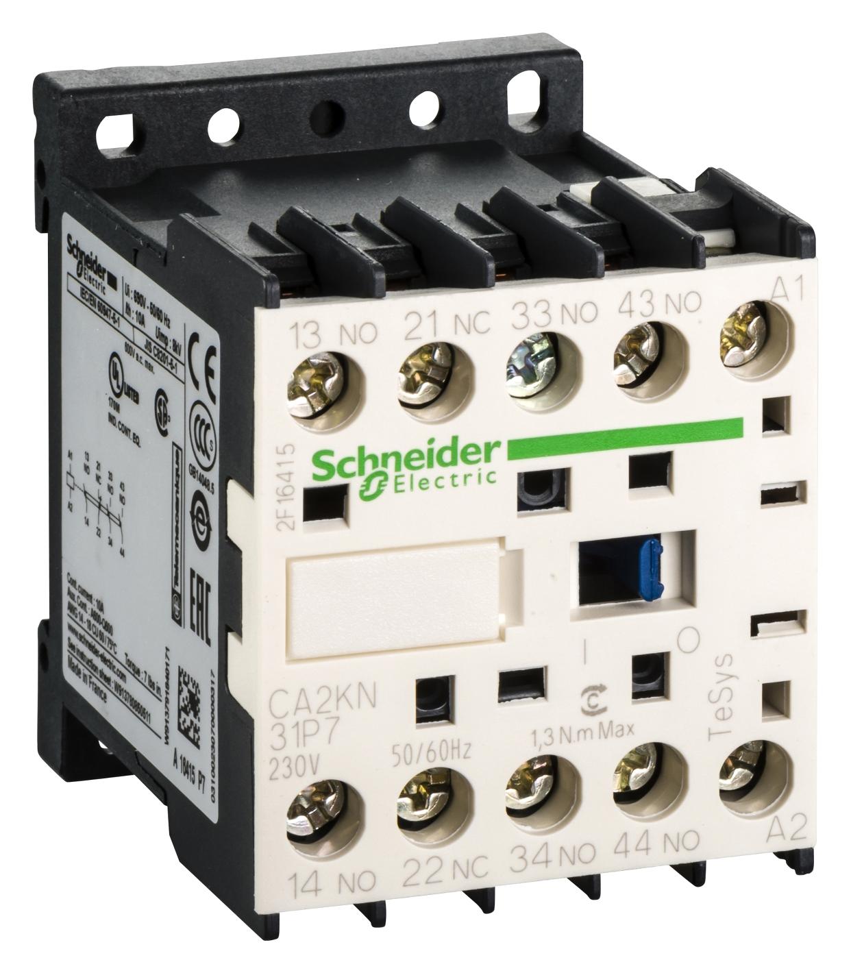 CA2KN31P7 CONTROL RELAY 3NO 1NC CONTACTS SCHNEIDER ELECTRIC