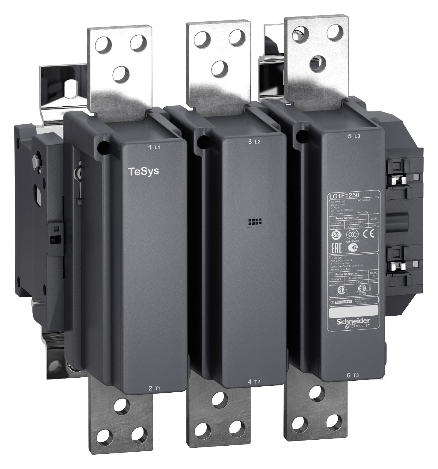LC1F1250F7 1250ACONTACTOR3P110/120V50/60HZ SCHNEIDER ELECTRIC