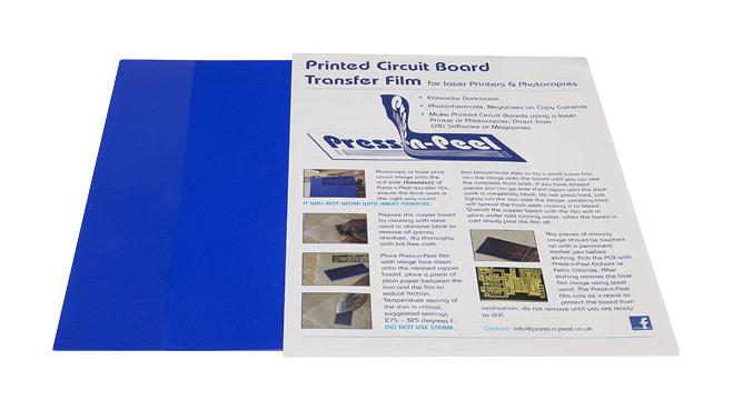 PRESS-5 PCB HEAT TONER LASER TRANSFER SHEET, 5PC FORTEX