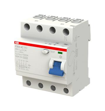 2CSF204001R3400 F204AC-40/0.3 4P RCD 40A 300MA ABB