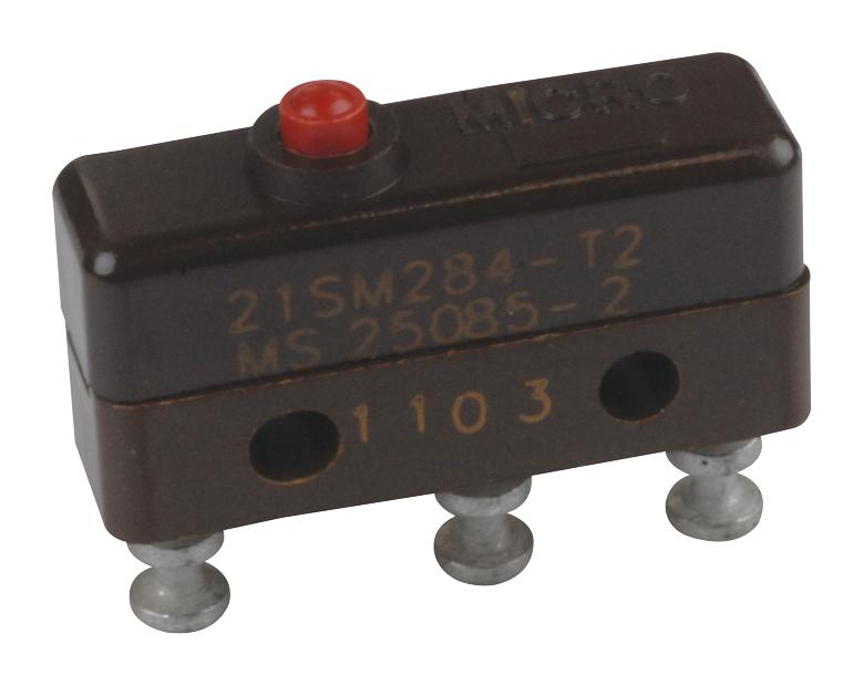 21SM284-T2 MICROSWITCH, SPDT, PLUNGER, 5A, 115VAC HONEYWELL
