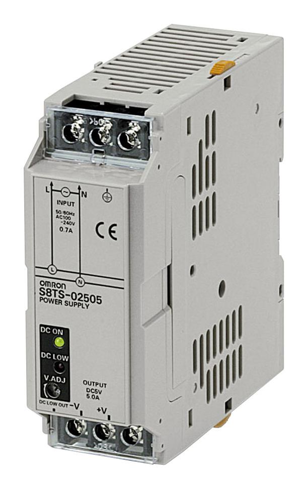 S8TS-02505 DC-DC CONVERTER, 5V, 5A OMRON