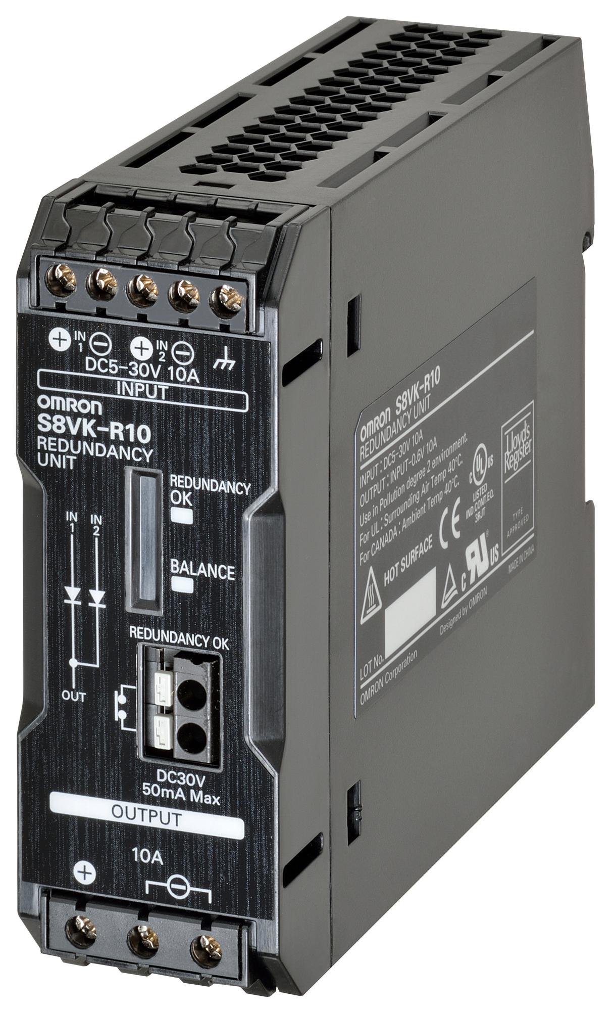 S8VK-R10 REDUNDANCY UNIT, 10A, SMPS OMRON